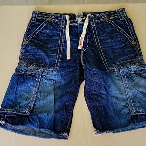 Tru Religion Cargo Jeans Shorts